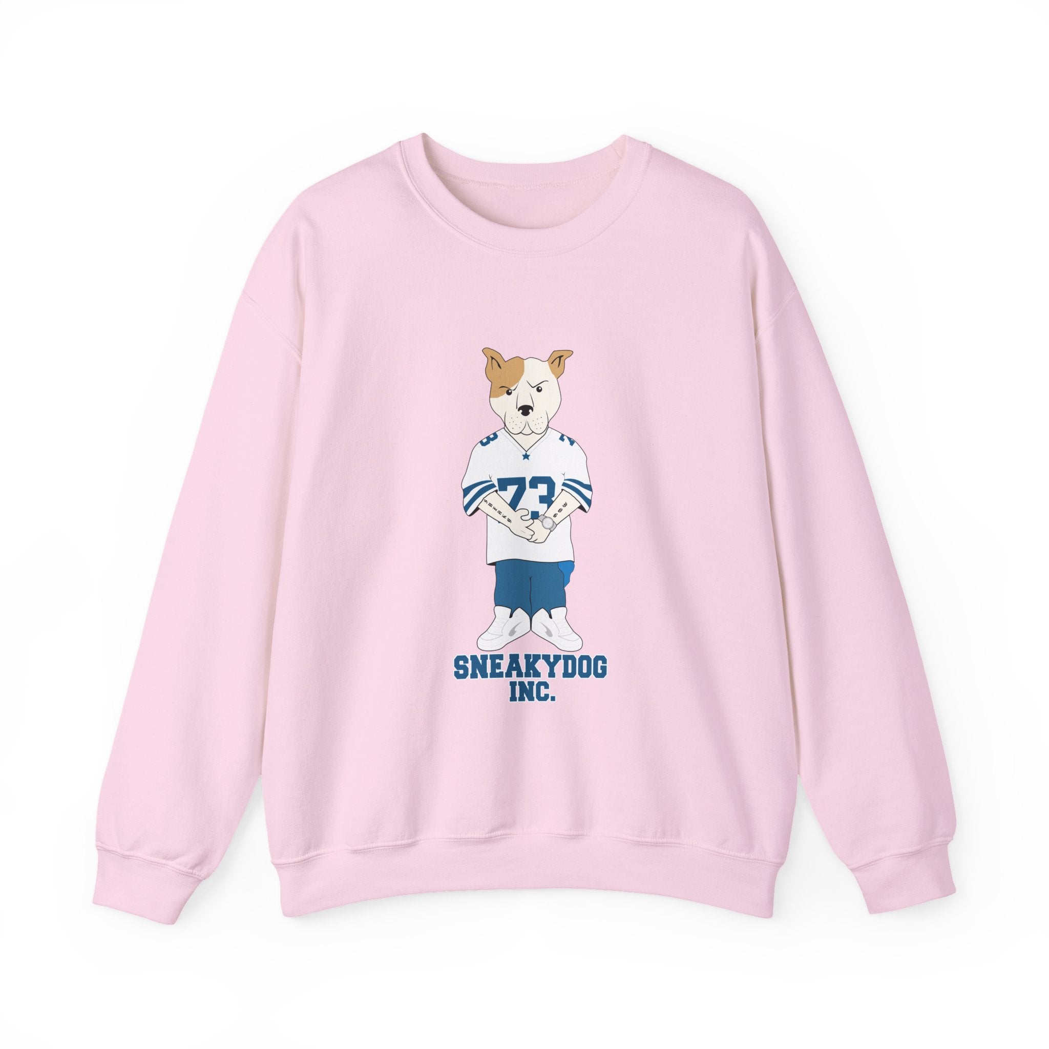 Sneakydog Inc. Football Jersey Crewneck Sweatshirt – Vintage Graphic