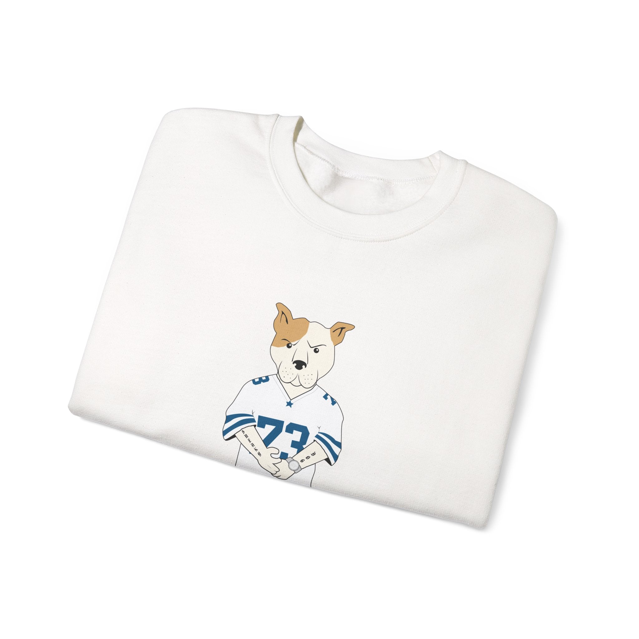 Sneakydog Inc. Football Jersey Crewneck Sweatshirt – Vintage Graphic