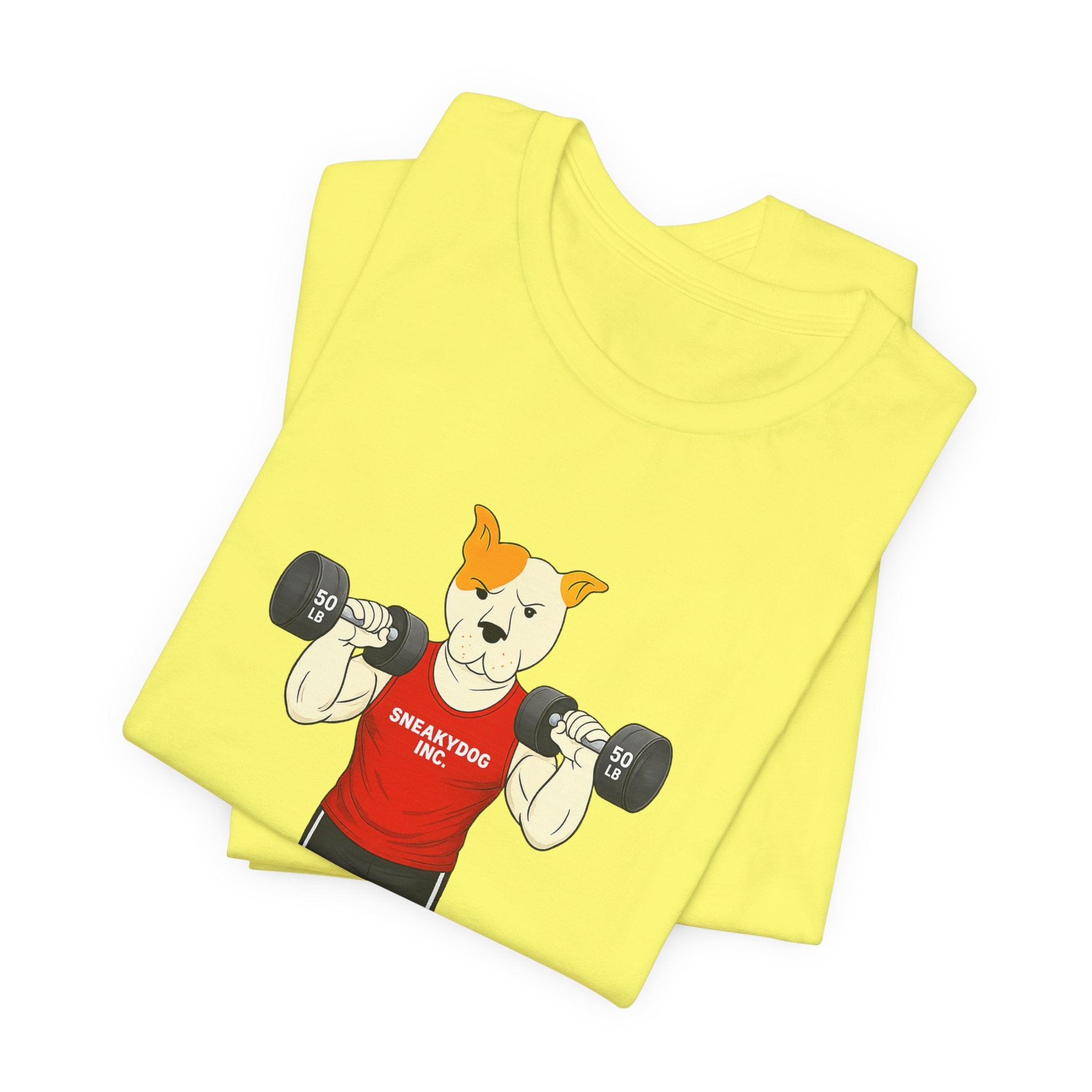 Sneakydog Inc. Workout Red Graphic — Vintage Short Sleeve T-Shirt