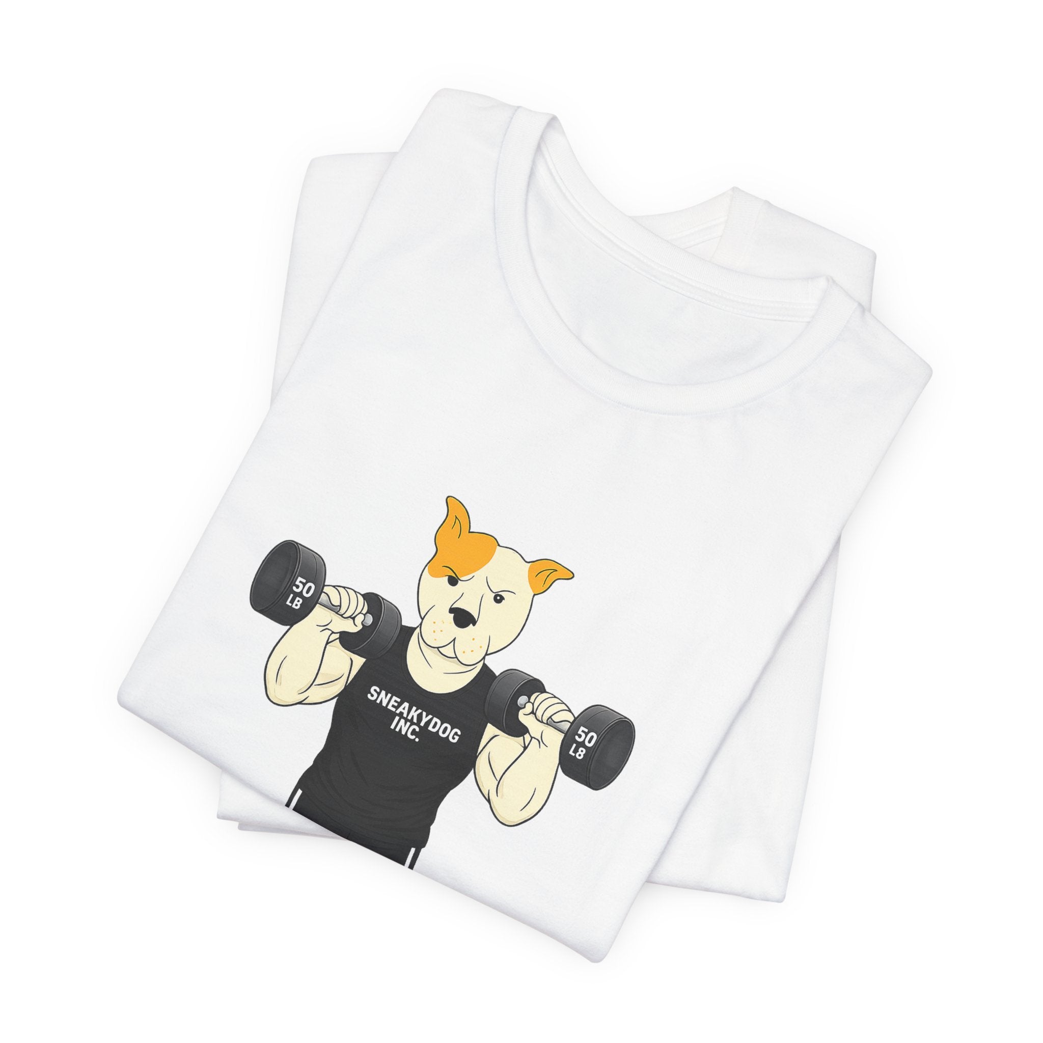 Sneakydog Inc. Workout Black Graphic — Vintage Short Sleeve T-Shirt