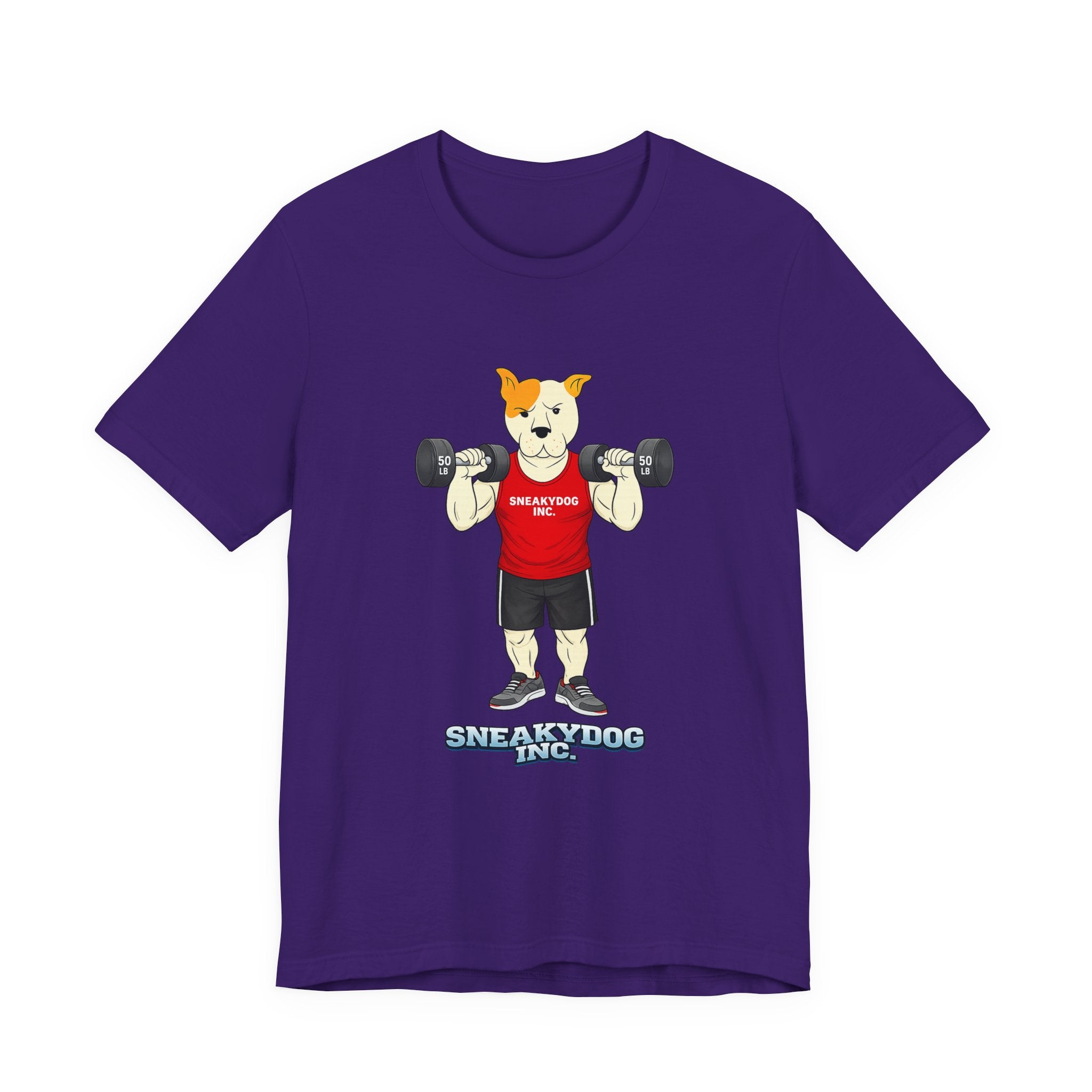 Sneakydog Inc. Workout Red Graphic — Vintage Short Sleeve T-Shirt