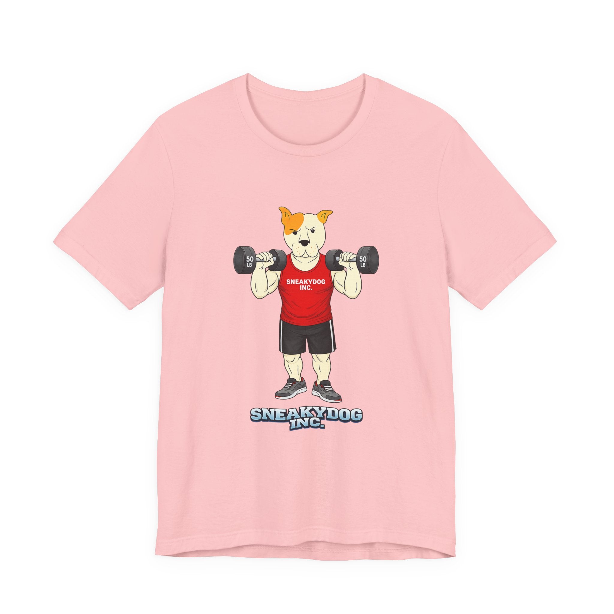 Sneakydog Inc. Workout Red Graphic — Vintage Short Sleeve T-Shirt