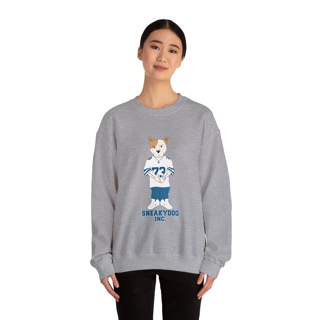 Sneakydog Inc. Football Jersey Crewneck Sweatshirt – Vintage Graphic