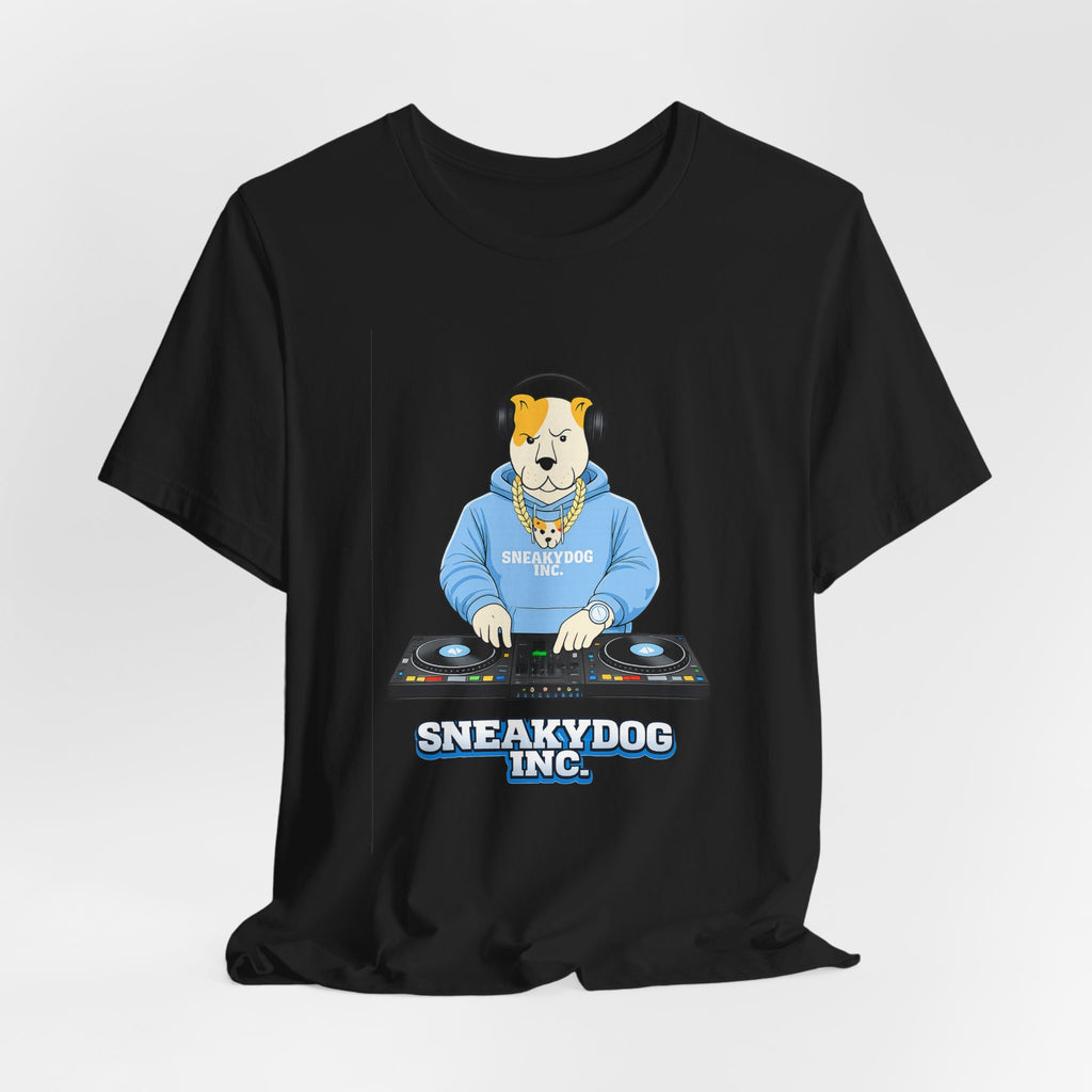 Sneakydog Inc. DJ Graphic — Vintage Short Sleeve T-Shirt