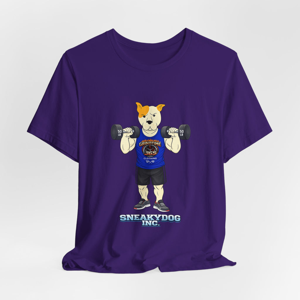 Sneakydog Inc. Workout Blue GT365 Graphic — Vintage Short Sleeve T-Shirt