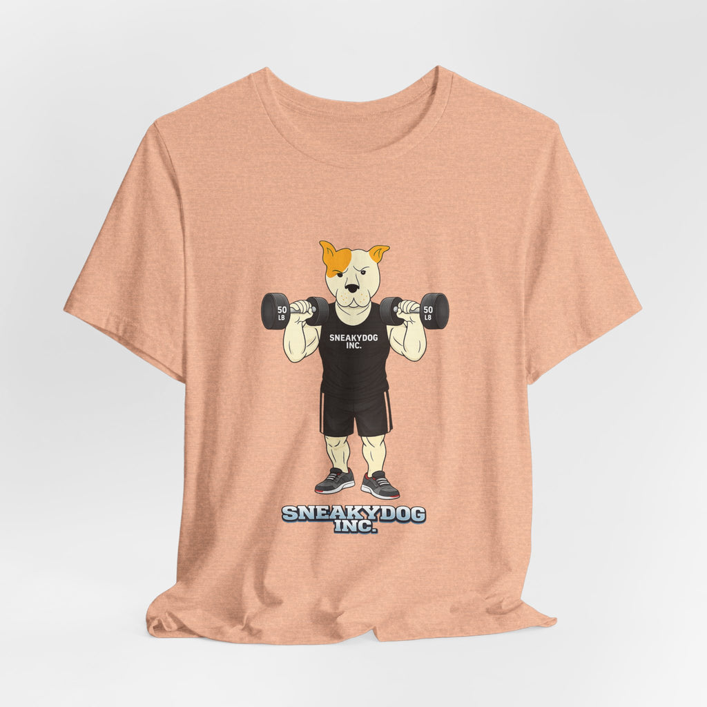Sneakydog Inc. Workout Black Graphic — Vintage Short Sleeve T-Shirt