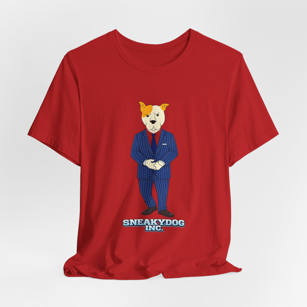 Sneakydog Inc. CEO Suit Graphic — Vintage Short Sleeve T-Shirt
