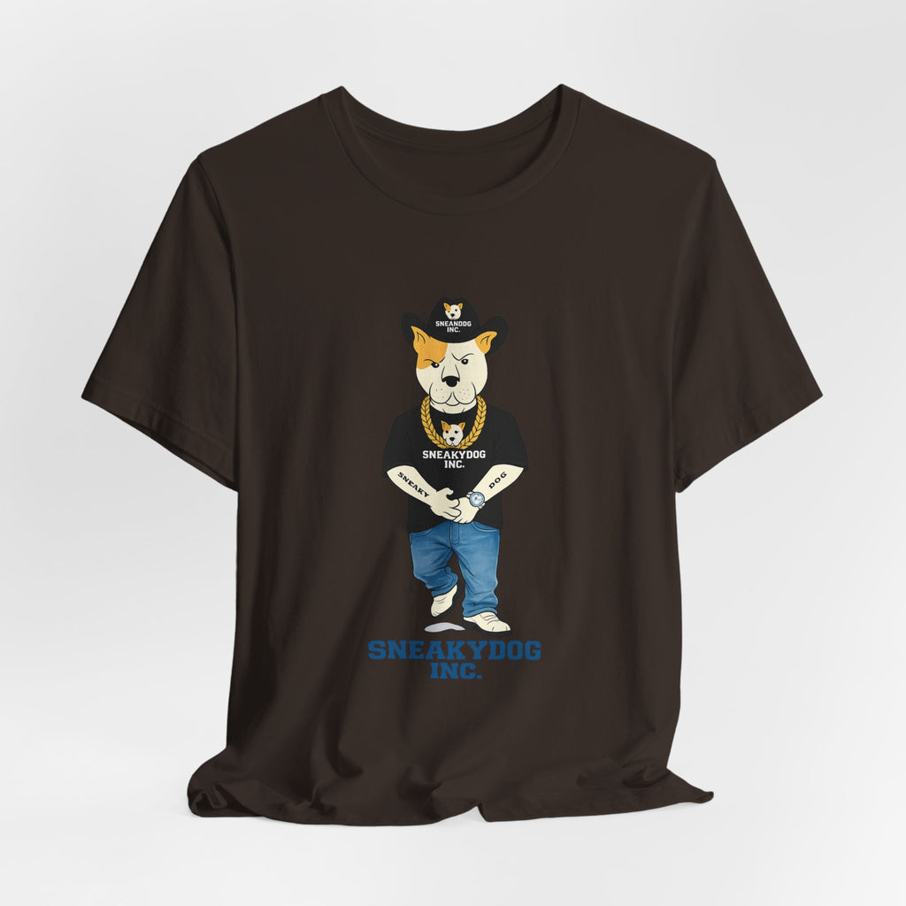 Sneakydog Inc. Cowboy Black Graphic — Vintage Short Sleeve T-Shirt
