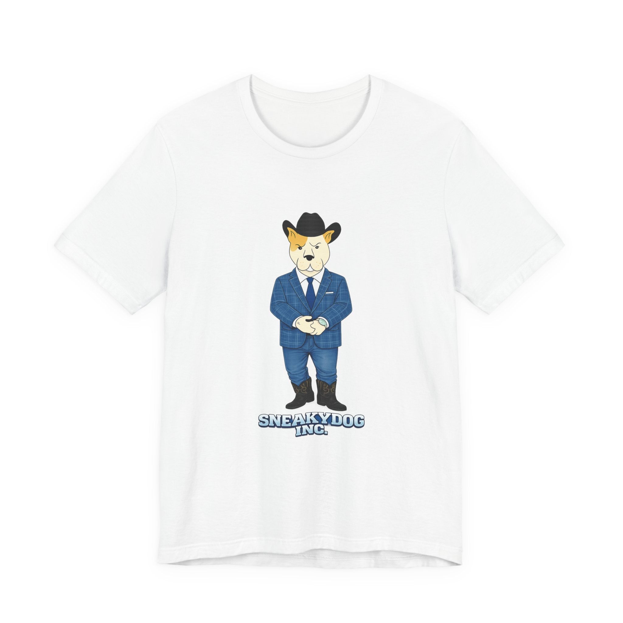 Sneakydog Inc. Cowboy Suit Graphic — Vintage Short Sleeve T-Shirt