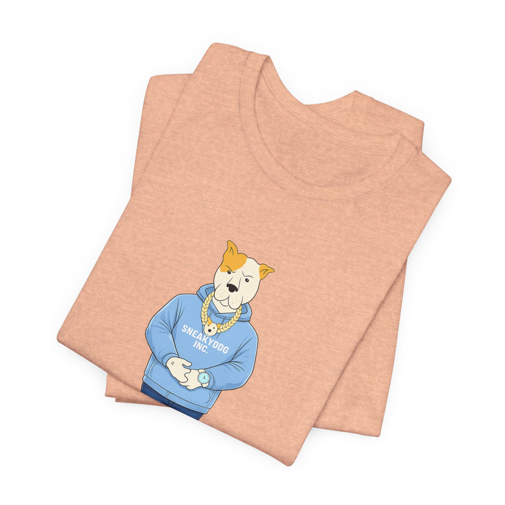 Sneakydog Inc. Carolina Blue Hoodie Graphic Tee — Vintage Short Sleeve T-Shirt