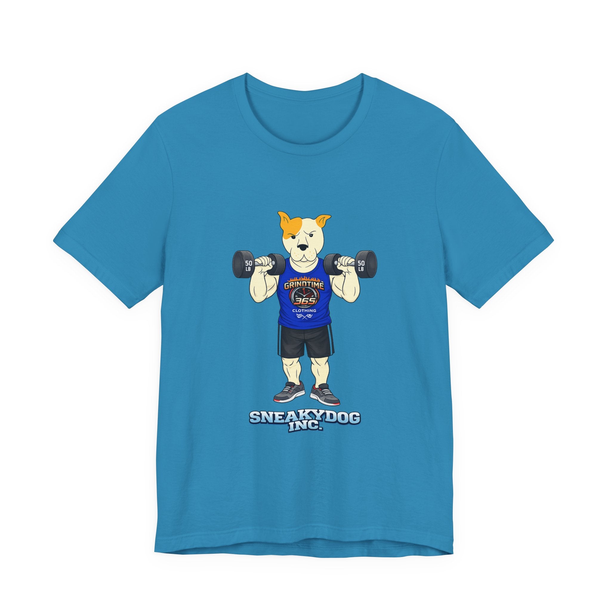 Sneakydog Inc. Workout Blue GT365 Graphic — Vintage Short Sleeve T-Shirt