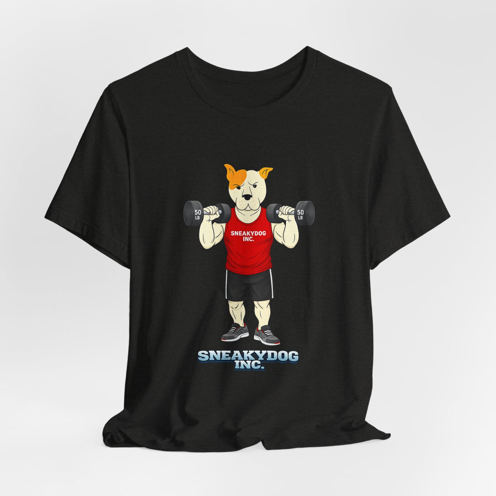Sneakydog Inc. Workout Red Graphic — Vintage Short Sleeve T-Shirt