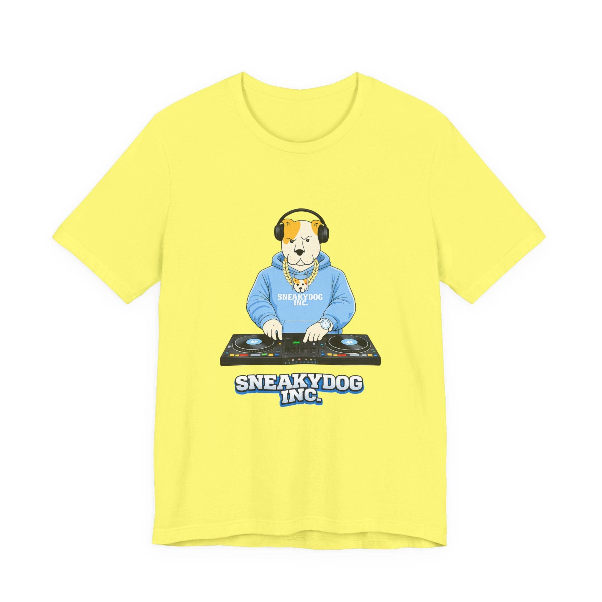 Sneakydog Inc. DJ Graphic — Vintage Short Sleeve T-Shirt