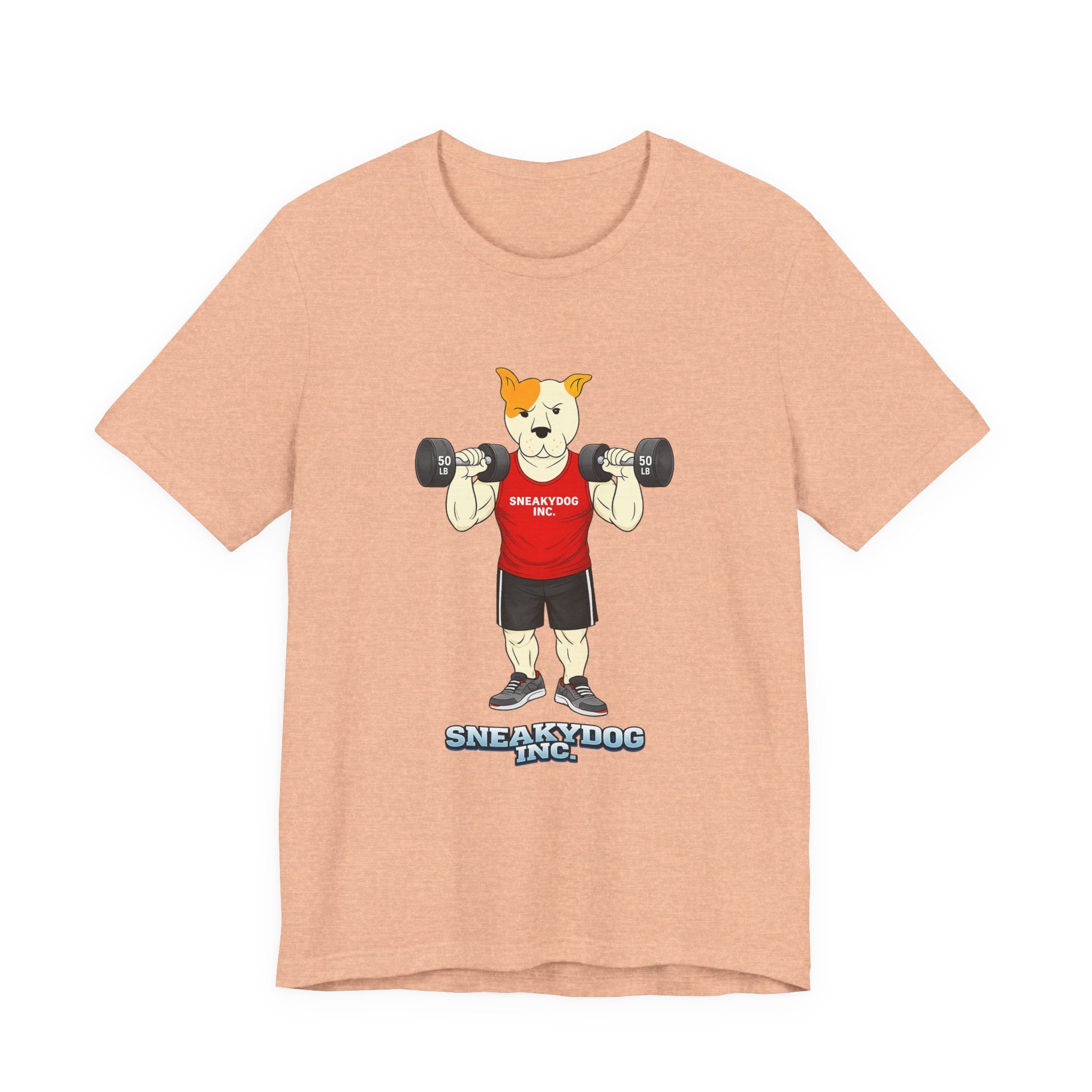 Sneakydog Inc. Workout Red Graphic — Vintage Short Sleeve T-Shirt