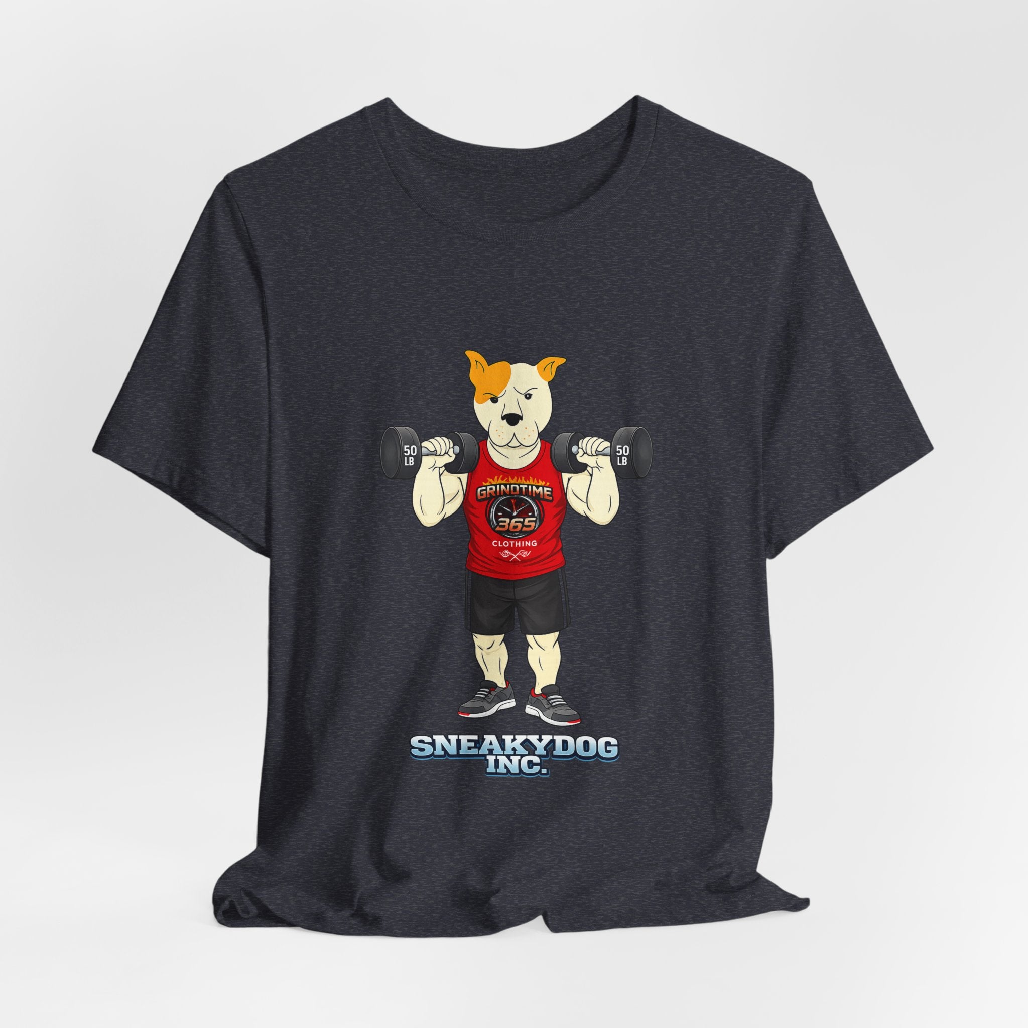 Sneakydog Inc. Workout Red GT365 Graphic — Vintage Short Sleeve T-Shirt