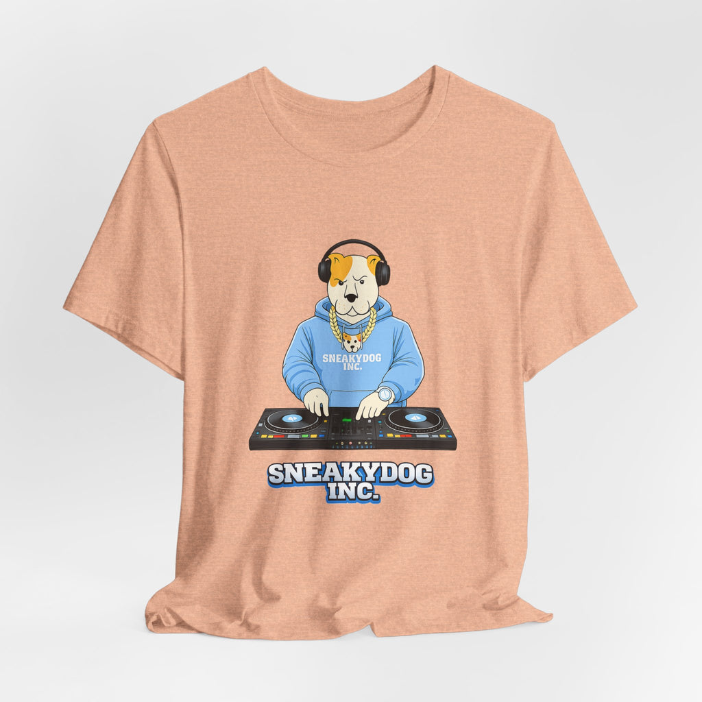 Sneakydog Inc. DJ Graphic — Vintage Short Sleeve T-Shirt