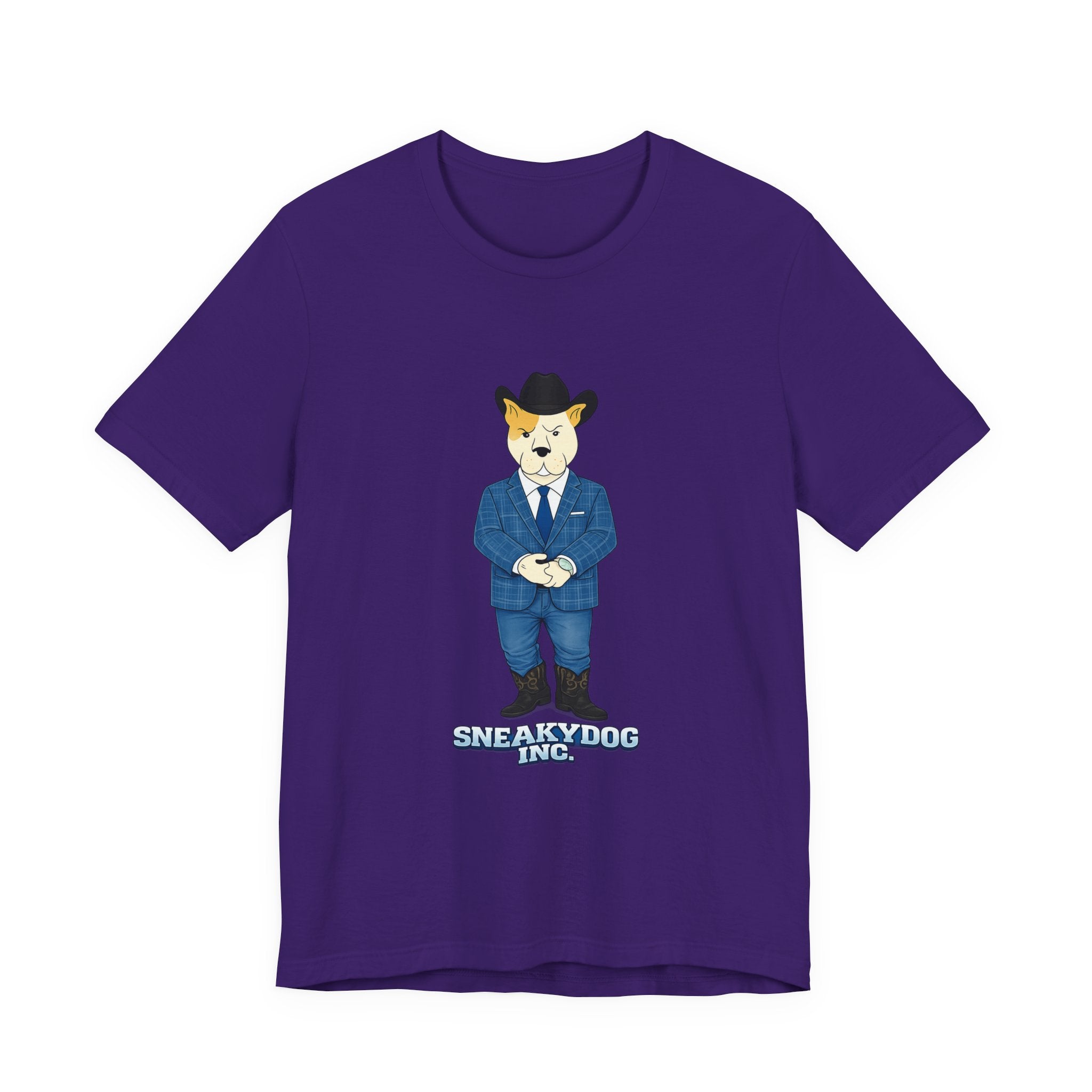 Sneakydog Inc. Cowboy Suit Graphic — Vintage Short Sleeve T-Shirt