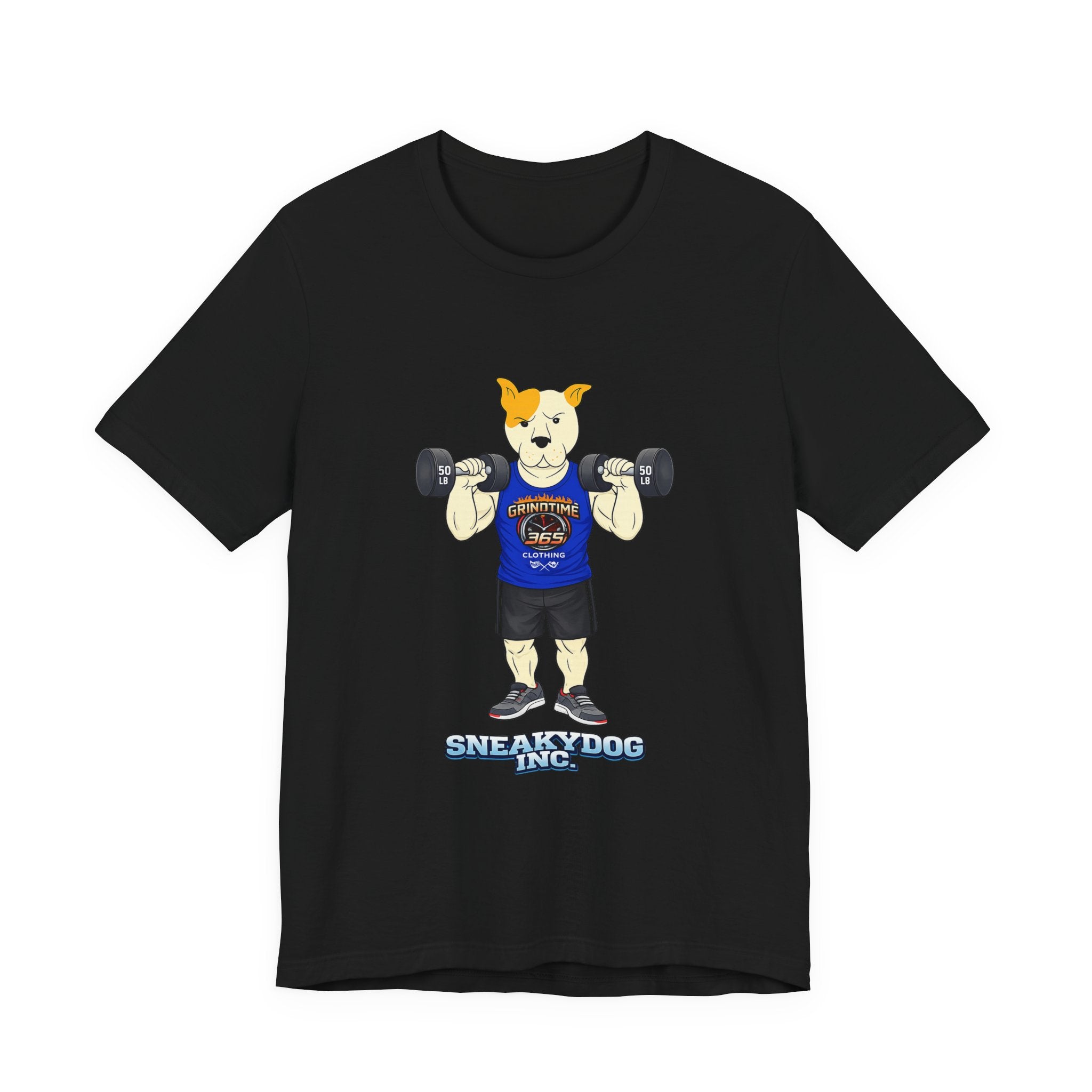 Sneakydog Inc. Workout Blue GT365 Graphic — Vintage Short Sleeve T-Shirt