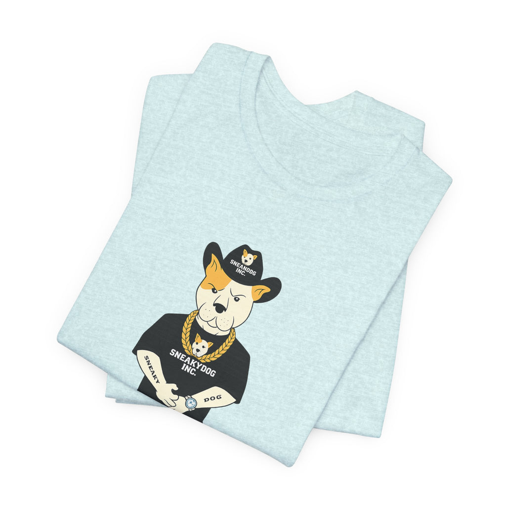 Sneakydog Inc. Cowboy Black Graphic — Vintage Short Sleeve T-Shirt