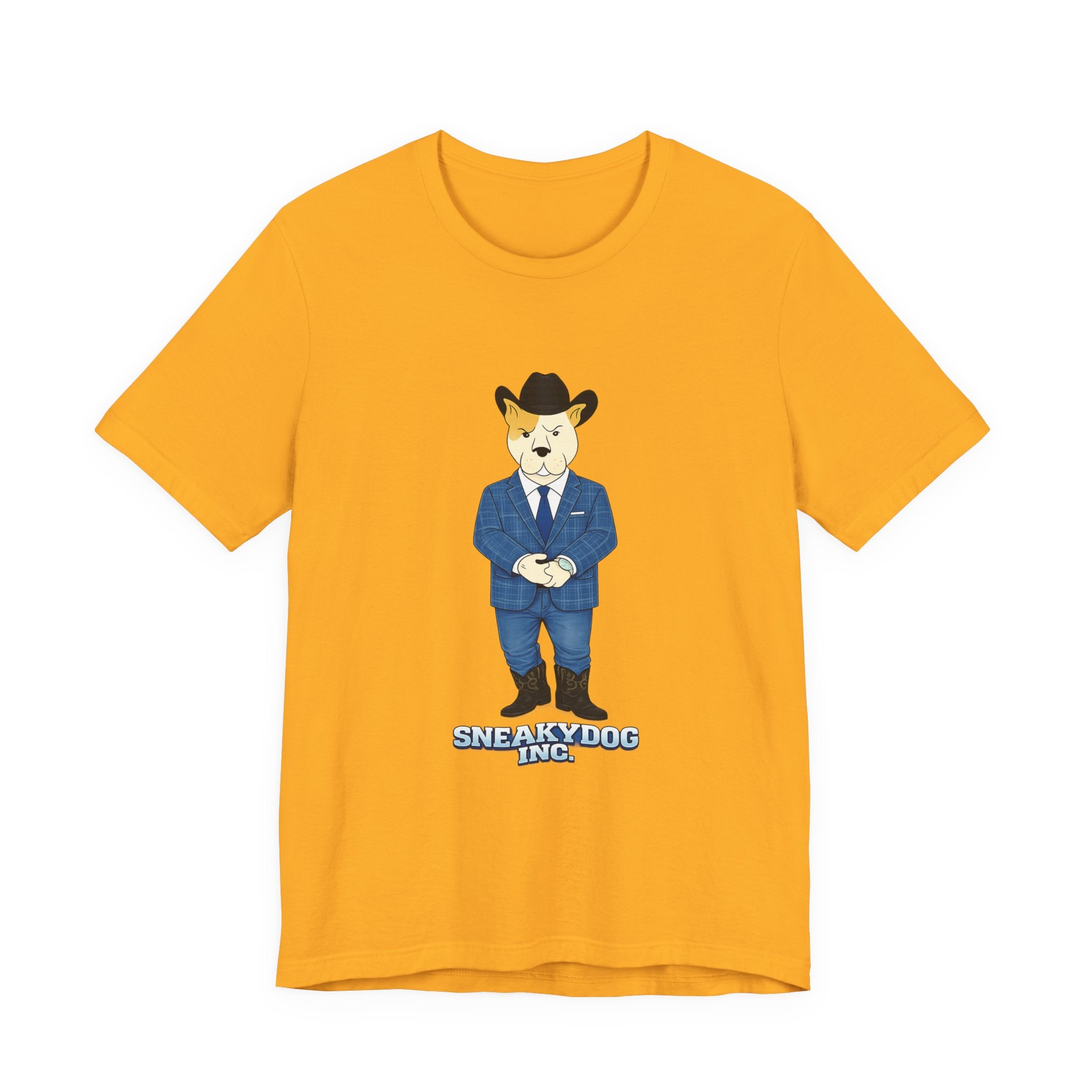 Sneakydog Inc. Cowboy Suit Graphic — Vintage Short Sleeve T-Shirt